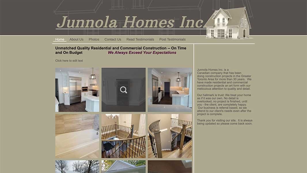 WebDesignProject_JunnolaHomes_Before_UPMYSITE WebDesignProject_JunnolaHomes_Before_UPMYSITE